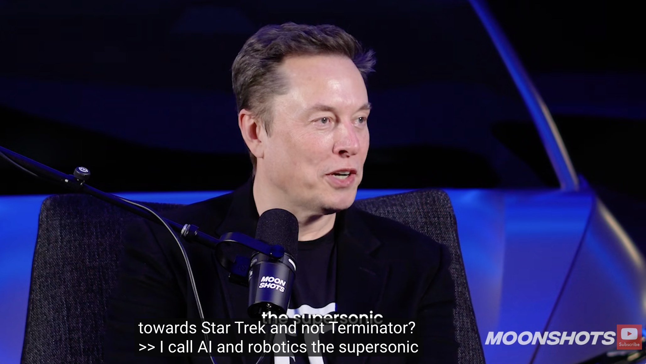 Elon Musk访谈画面